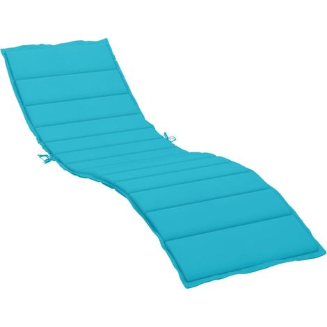 Coussin de chaise longue turquoise tissu oxford (1/5)