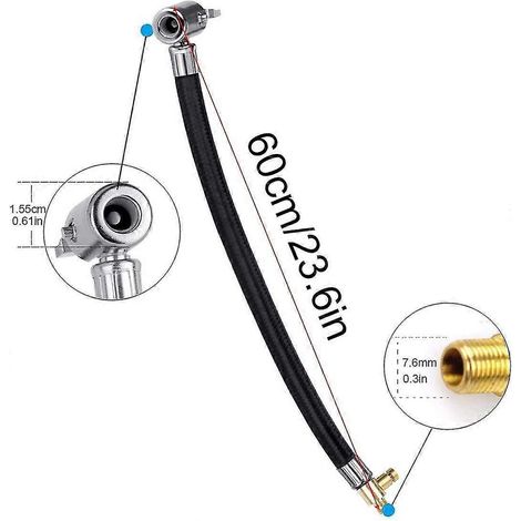 Rallonge de valve pour le gonflage des pneus - Pour voiture, vélo, moto (1/4)