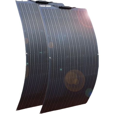 Kit de panneaux solaires flexibles, haute efficacité de conversion, applications polyvalentes (1/2)