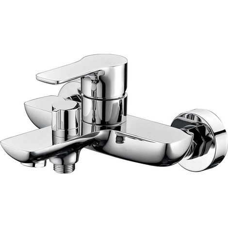Robinet mitigeur de bain mural Chromé - Spica