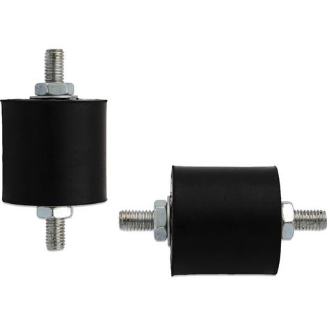 Kit antivibranti 40x40 mm per staffe con inserti metallici filettati M8 (4 pz.) 00000011222 (1/3)