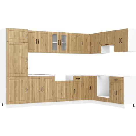 ERROR Armadio da cucina moderno con ampio spazio di archiviazione 80 x 46 x 81 cm in legno multistrato legno antico 020055694