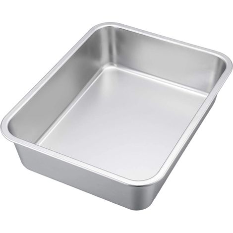 Bandeja De Hornear - 36 Cm X 27 Cm - Acero Inoxidable - Para Horno Y Cocina - 1 Unidad (1/5)