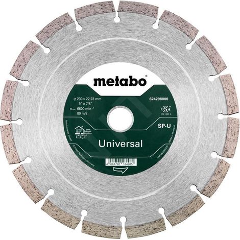Metabo - Meule de tronçonnage diamantée pour matériaux de construction courants 230 x 22,23 mm 624298000