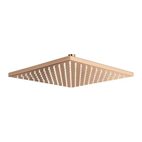 Pomme De Douche Carree 30X30 Laiton Or Rose Robinetterie ITALY - CRISTINA ONDYNA PD55746P (1/2)