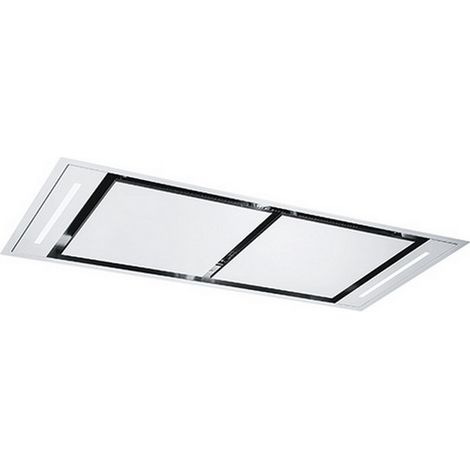 Hotte plafond 100cm 820m3/h blanc mat - Roblin - 6673761 (1/2)