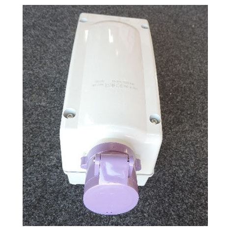 Prise socle saillie 2P 16A femelle 24V violet verrouillable 106x240mm M25 6h étanche IP44 ADVANCE 2 (1/2)