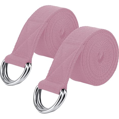 Bandes élastiques de fitness pour étirements, fabriquées en coton doux et résistant avec boucle à anneau (1/5)