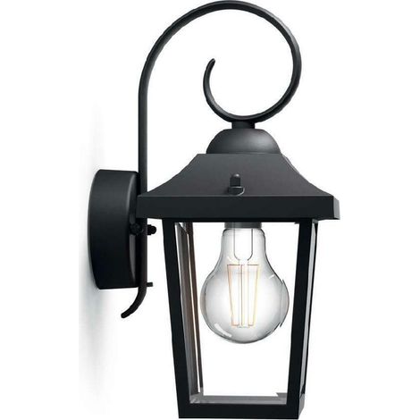 Philips LED Lampada da Parete Buzzard, per Esterni, Attacco E27, Nero (1/10)