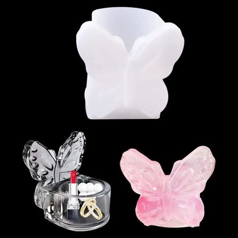 Moule en Silicone - Non spécifié - Boîte Papillon - Translucide - 4,4x6,2x8,4 cm - 55g (1/4)