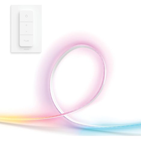 Philips Hue Essential Flex Ruban LED 10 Mètres Lumière blanche et colorée - Incl. Câble d'alimentation, White and Color Ambiance (1/5)