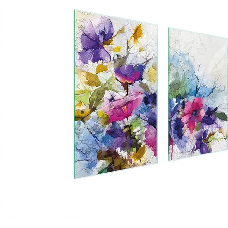 PLACA PROTECTORA DE VIDRIO PARA ESTUFA 75x52 FLORES (1/5)