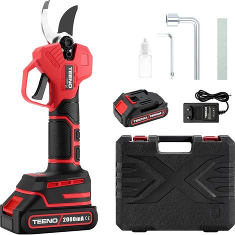 1 Sécateur Électrique, Moteur Brushless, Lame SK5, Batterie 2000mAh, Pour Jardin, Verger (1/5)