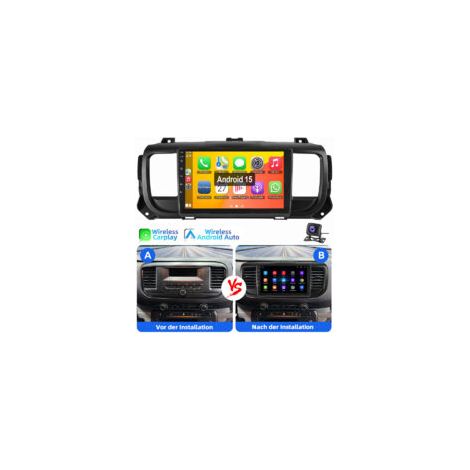 Autoradio CarPlay Android 15 pour Toyota Proace Citroën Jumpy Peugeot Expert GPS WIFI 2+64G CAM