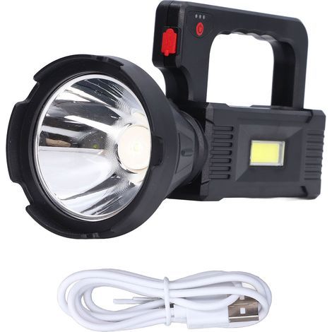 Projektor-Taschenlampe mit USB-Ladefunktion, zwei Lichtquellen, intelligenter Akkuanzeige und mehreren Geschwindigkeitsmodi (1/5)