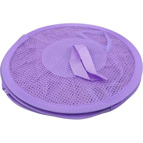 Panier de rangement pliable multicouche en maille pour jouets et sous-vêtements, violet