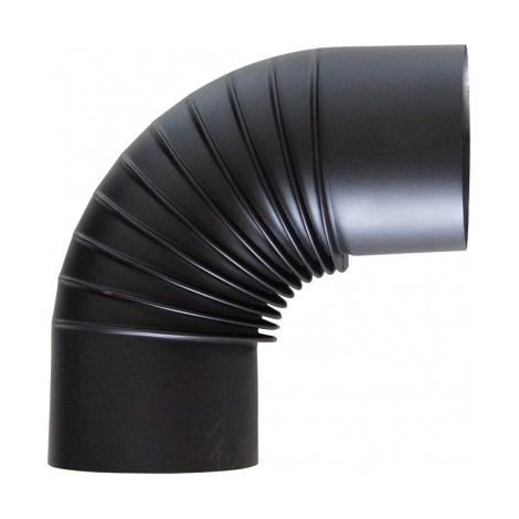 Codo 90 Pintado Negro T600 Ø120mm