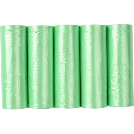 Sacs poubelle organiques résistants aux déchirures – 100 unités, biodégradables et compostables pour cuisine (1/5)