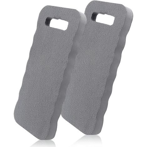Tapis de jardinage multi-usages, imperméable et confortable (gris - lot de 2) (1/5)