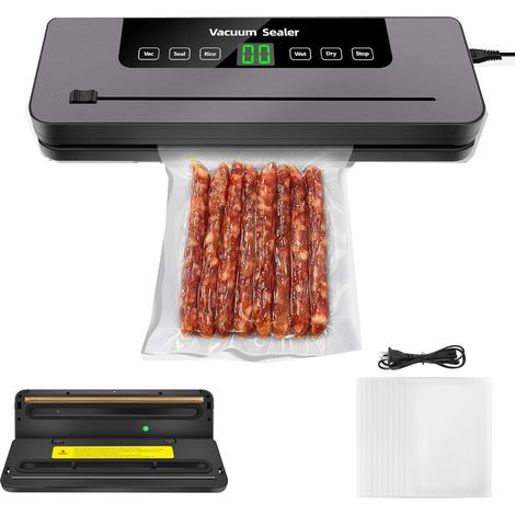 Machine de scellage sous vide six-en-un, machine de scellage sous vide alimentaire multifonctionnelle à six modes, coupe intégrée, peut garder la viande, les légumes, les collations, les fruits, les c (1/5)
