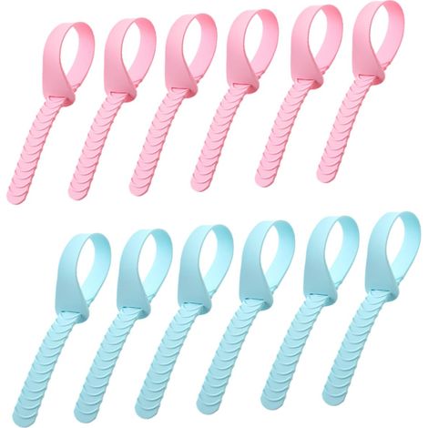 Releveur de lunette de WC (Lot de 12) — Poignée pour abattant, Accessoire de salle de bain, Installation facile
