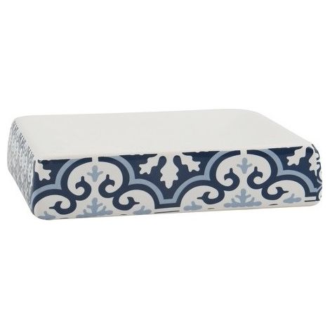 Jabonera de Cerámica AMADORA Azul y Blanco MSV
