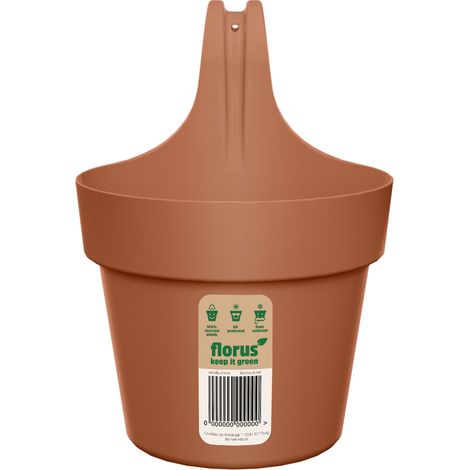 Florus Paris Balcony Hanger Single Terra Fioriera Rotondo