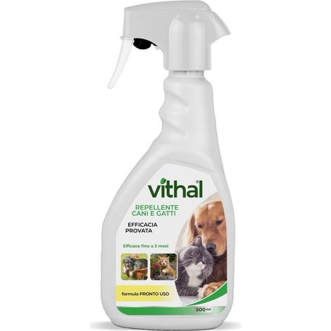 DISABITUANTE REPELLENTE vai via cani e gatti spray 500ml per cani e gatti VITHAL