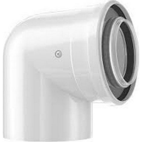 Bosch 7738112616 FC-CE60-87 Curva Ø 60/100 mm; PP/Met bianco - 87° | Prezzi e offerte su Tavolla.com