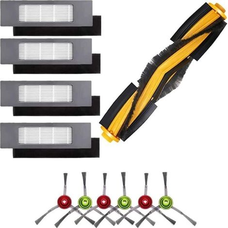 Accessoires Compatible Pour Aspirateur Robot Ecovacs Deebot T8 N8 T9 Ozmo 950 9201 Brosse Centrale 4 Filtres 6 Brosses Latérales (1/4)