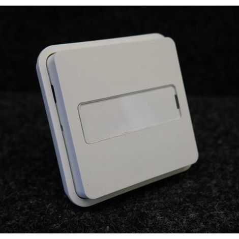 bouton poussoir lumineux porte étiquette no 10a hager cubyko composable blanc