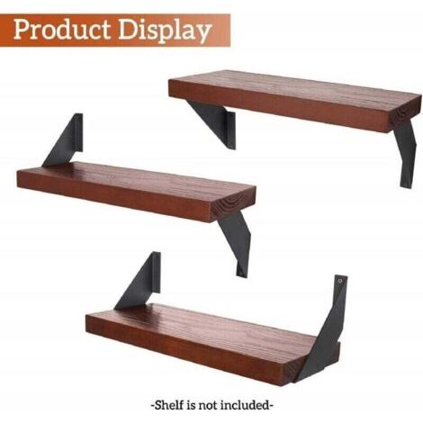 NALOOKAMIC Equerre Etagere Murale Rustiques, Equerre Charge Lourde Ancien, Support Etagere Murale pour étagères Bricolage 20cm 2 Pcs