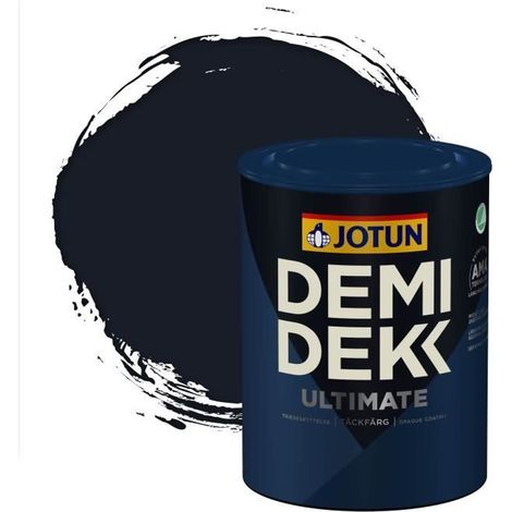 Peinture Bois - DEMI DEKK ULTIMATE - Satinée - RAL 5004 - 0,75L - Bleu Noir (1/2)