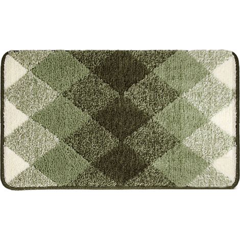 Tapis de sol dégradés à motif floqué, moquettes, tapis de toilette, tapis de salle de bain antidérapants, tapis d'entrée, tapis absorbants, bleu marine