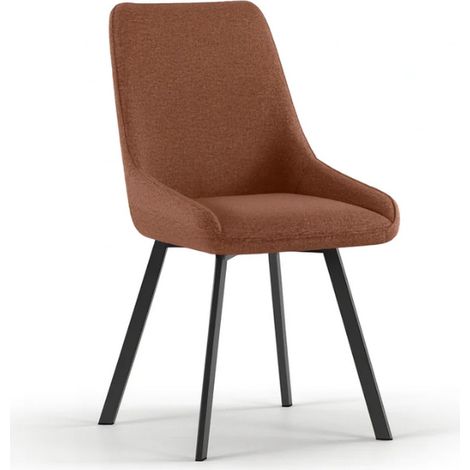 Artemis, Set di 4 sedie in microfibra Ruggine (48cm X 60cm H. 87cm)  Duzzle (1/5)