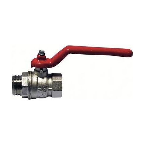 VANNE À BILLE MF AVEC LEVIER ROUGE Taille : 3/8" (DN 10) 50 bar / 725 psi