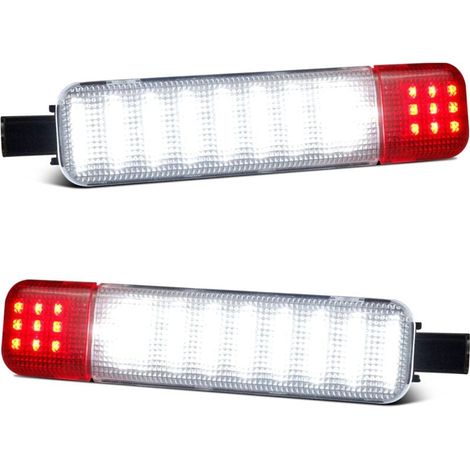Éclairage de porte intérieur LED pour panneau de porte, éclairage de courtoisie, voyant d'avertissement compatible avec Silverado/Sierra 1500 1999-2006 2001-2006 3500 2500 HD 1999-2006 Yukon 1995-1999 (1/4)