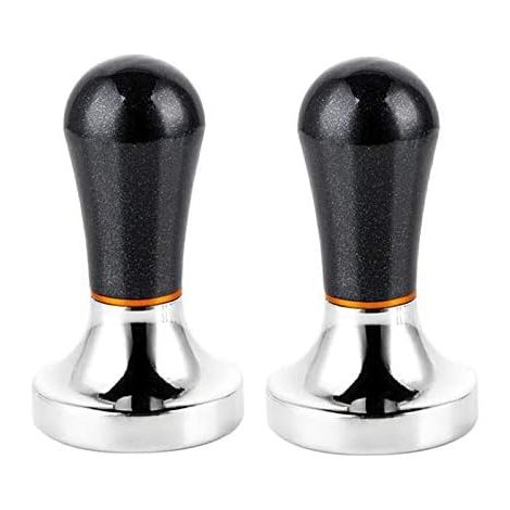 Paquet de 2 Tampons à Café en Aluminium de 57,5 Mm avec PoignéE pour CafetièRe (Noir) (1/5)