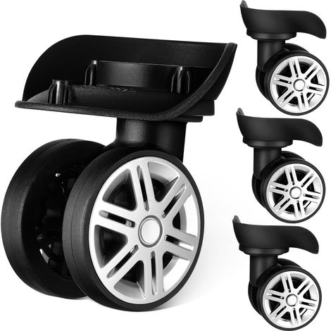 4-teilige Ersatzräder für Koffer, Universalrollen, langlebige Räder für Rollen, Reparaturwerkzeug-Set (1/5)