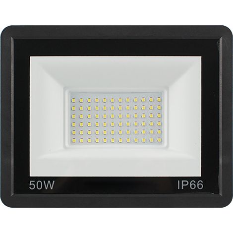 50 W 3000 lm LED-Flutlicht für den Außenbereich, 6500 K Kaltweiß, LED-Strahler für den Außenbereich, IP66 wasserdichte Sicherheitsbeleuchtung, LED-Flutlicht für Terrasse, Garage, Innenhof, Garten