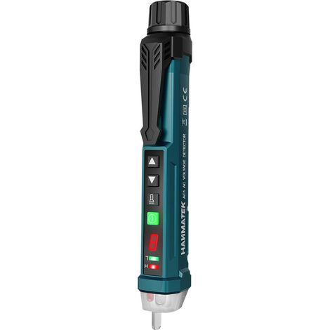 CCYKXA HANMATEK AC1 Berührungsloser Spannungsprüfer, einstellbare Empfindlichkeit/LCD-Bildschirm/LED-Taschenlampe/Zwei Messbereiche 12 V/48 V–1000 V