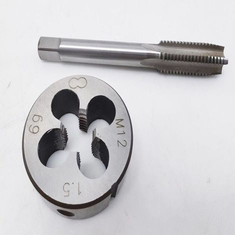 Jeu de tarauds et filières M12 x 1,5 mm, jeu de tarauds et filières métriques (1/3)
