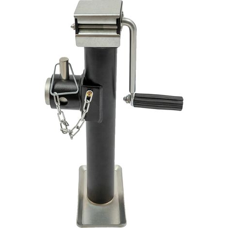 Cric per rimorchio, capacità di carico 1000 kg, altezza totale 42 cm, altezza di sollevamento 26 cm, funzionamento manuale, tipo di montaggio autoportante (1/5)