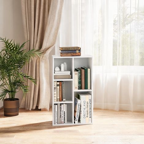 Bibliothèque blanc en panneau de particules 50 x 24 x 80 cm (1/5)