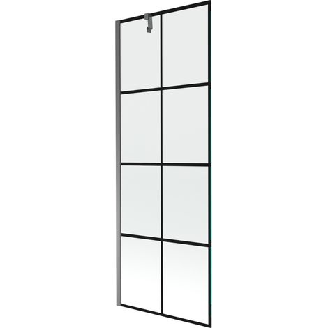 Paroi de baignoire 1 volet Mexen Next 70 x 150 cm, motif noir, gun metal - 895-070-000-00-77-95 (1/5)