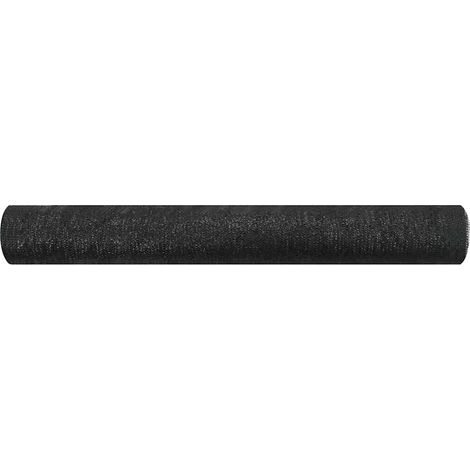 Filet brise-vue Noir 3,6x50 m PEHD 75 g/m²