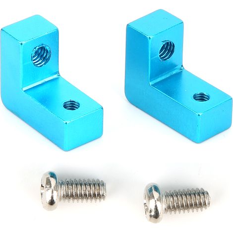 2 pièces plaque de servo en alliage d'aluminium, support pour RGT 136100 voiture RC 1/10, référence Bleu 680023B (1/5)