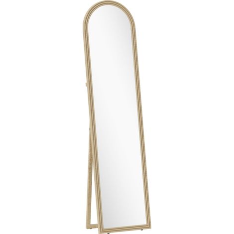 Miroir pleine longueur 40 x 160 cm GILL effet pierre beige (1/5)