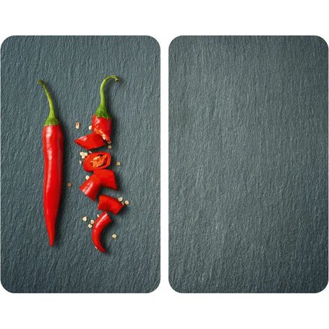 2 Couvre-plaques universel Piment - 30 x 52 cm