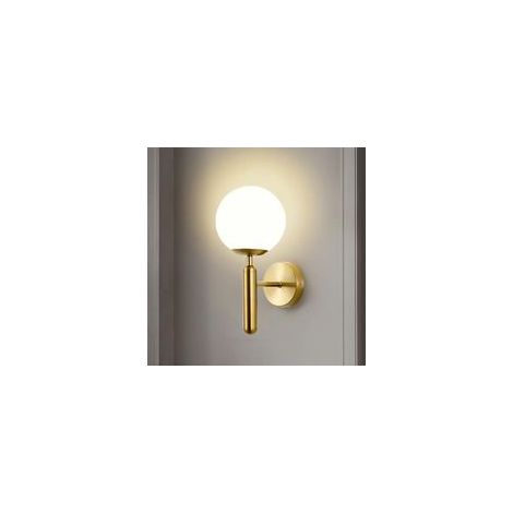E27 Applique Murale Intérieure, Moderne Lampe Murale Design Minimaliste, Abat Jour en Verre Luminaires Intérieur pour Chambre Salon Couloir Café Escalier Galerie d'art Décoration Intérieure
